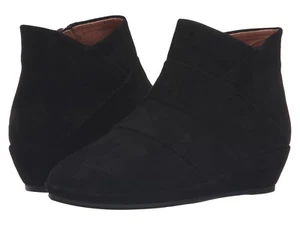 Gentle Souls Nori Black Suede Booties 6 - Picture 1 of 7