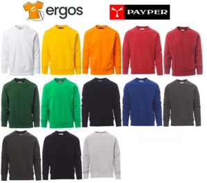 Payper ORLANDO Herren Sweatshirt Garzata Langarm Arbeit Gym Sport Baumwolle - Bild 1 von 16