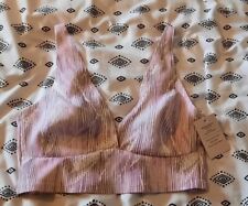 Auden Womens Bralette Size S Orchid Bloom Purple Long Line Smooth Collection NWT