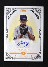 2022 Onyx Vintage Extended Auto Blue Ink #VA-OC Omar Cruz - Pittsburgh
