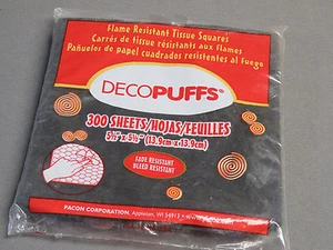 PACON CORPORATION DECOPUFFS POMPS floats pinata paper craft COLOR BLACK 58148 - Picture 1 of 2