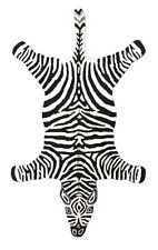 Rug USA Zebra Skin Shape 3'x5' ft Handmade Tufted 100% Woolen Area Rugs & Carpet