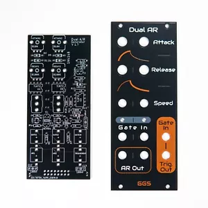 Dual Attack/Release Envelope Generator / DIY Eurorack EG / PCB+Front Panel Kit - Picture 1 of 4