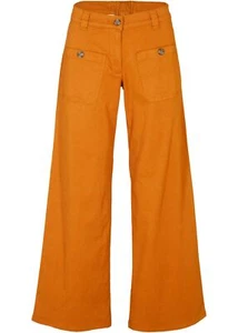 Wide Leg Jeans High Waist Bequembund Gr. 38 Rehbraun Damen-Hose Pants Neu - Bild 1 von 1