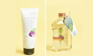 Cottage Greenhouse Fig & Black Currant Salt Scrub Sugar Beet & Blossom Body Wash - Picture 1 of 3