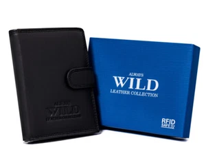 Cartera grande de cuero para hombre con orientación vertical - Always Wild - Imagen 1 de 12