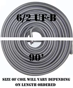 Cable alimentador subterráneo 6/2 UF-B x 90' Southwire - Imagen 1 de 2