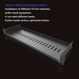 2 Stück 1 HE belüftet freitragend Server Rack Montage Regal 6" (154 mm) tief für 19... - Bild 1 von 1
