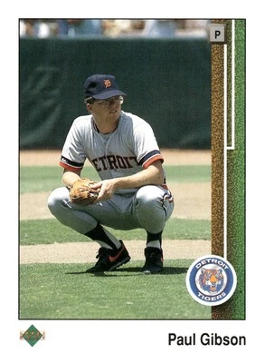 1989 Upper Deck #47 Paul Gibson Detroit Tigers Baseball Card - Image 1 of 2