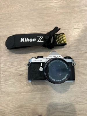 Pentax ME Super 35mm Film SLR Camera + Battery/Strap Included  - Image 1 of 4