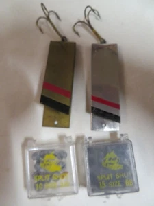 Vintage Shurkatch Sinker, nie benutzt und zwei Angelköder - Bild 1 von 4