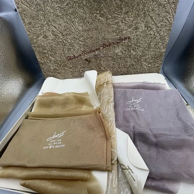 2 Pares Medias Hanes De Colección Punta Demi Nylon Sin Costuras 10.5 M Nunca Usadas Transparente Foto 1 de 4