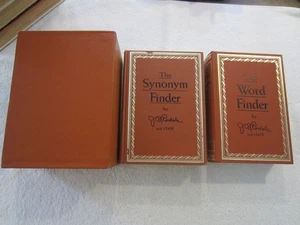 The Word Finder The Synonym Finder 2 Book Hardcover Slipcase J.I. Rodale - Picture 1 of 8