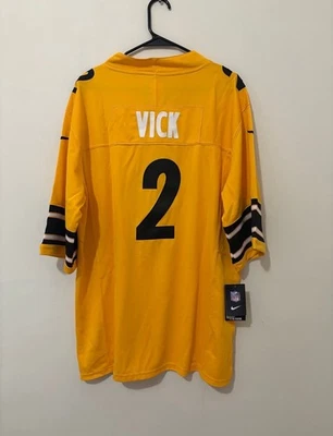 Camiseta cosida personalizada mediana Pittsburgh Steelers x Nike Legend x Michael Vick #2 Foto 1 de 4