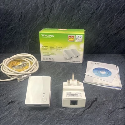 TP-Link TL-PA411KIT AV500 Nano Powerline Adapter Starter Kit - Image 1 of 4