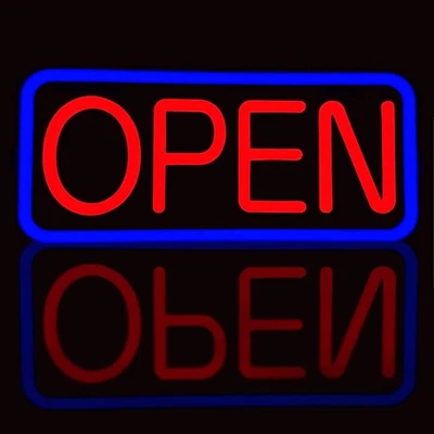 Large LED Open Sign 21" Neon Light Bright for Restaurant Bar Store Shop Business - Image 1 of 4