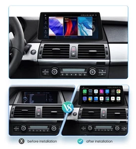 For 2007-2010 BMW X5 X6 CCC CIC Android Car Stereo Radio Apple Carplay GPS Navi - Picture 1 of 24