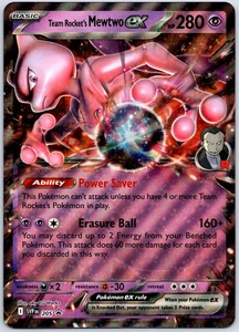 Team Rocket's Mewtwo ex - JUMBO - Destined Rivals Promo Pokemon Card NM - Picture 1 of 2