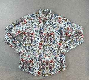 Camicia Kurt River con bottoni uomo L slim fit floreale manica lunga cotone - Foto 1 di 13
