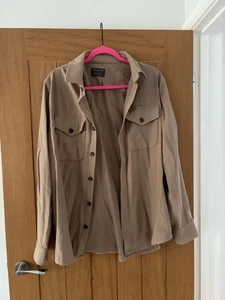 Mens Beige Shacket Size Medium - Picture 1 of 3