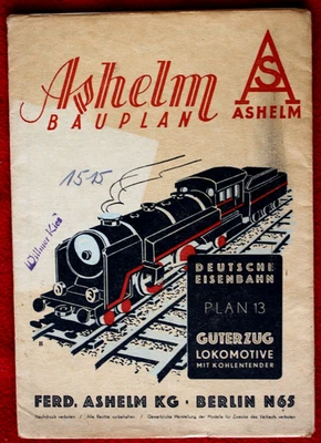 23064 Ashelm Plano Alemán Tren 13 Tren Mercancías Locomotora Con Extensor - Imagen 1 de 4