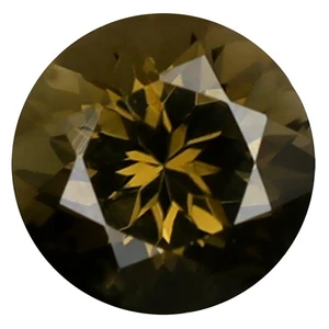 0.90 ct Magnificent Round Cut (6 x 6 mm) Mozambique Brown Tourmaline Gemstone - Picture 1 of 1