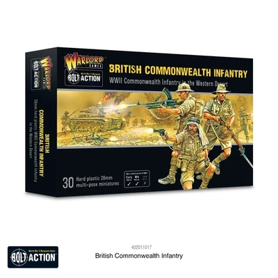 Warlord Games Bolt Action British Commonwealth Infantry Western Desert Box - Image 1 of 4