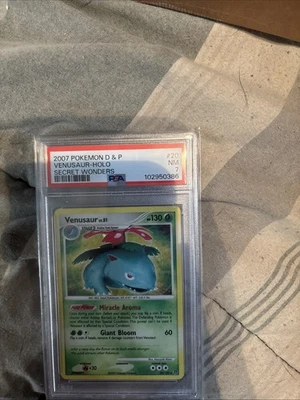Pokémon Venusaur 2007 D&P Secret Wonders Holo Rare Card PSA 7 NM 20/132 Bleed - Image 1 of 4