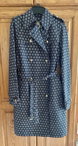 Trench cappotto MICHAEL Michael Kors MK firma logo lunghezza media MDNTBL WHT TAGLIA S