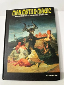 MAN, MYTH & MAGIC Hardcover BOOK Vol 24 Illus Encyclopedia of Supernatural-1970! - Picture 1 of 13