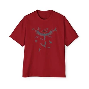 Men's Heavy Oversized Itachi Uchiha Sharingan Tee Naruto Anime Gym T-Shirt - Picture 1 of 13
