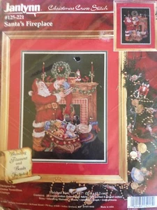 Janlynn Santa's Fireplace Counted Cross Stitch Kit Donna Vermillion Giampa Seal - Picture 1 of 3