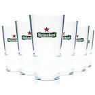 6x Heineken Glass 0.25l Mug Beer Jars Gastro Gealed Beer Cup NL Calibrated