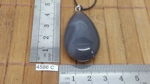 Pendentif AGATE BOTSWANA XL + cordon reglable mineraux pierre roulée soin reiki - Imagen 1 de 3