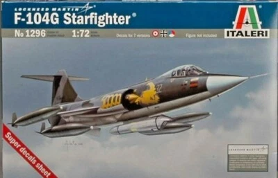 ITALERI 1:72 KIT AEREO - LOCKHEED MARTIN F-104G STARFINGHTER  23,1cm  ART 1296 - Immagine 1 di 2