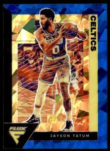 2020-21 Panini Flux Jayson Tatum Boston Celtics #7 Blue Cracked Ice