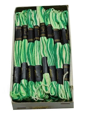 Skein Embroidery Polyester Cotton Thread Floss Double Shades Art Craft Pack  25 - Image 1 of 4