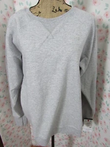 CHAMPION, WOMEN'S NEW GRAY POLY BL LONG SLEEVED SWEATSHIRT, SIZE XL - Picture 1 of 8