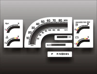 Medidores de cara blanca para Chevrolet Astro 1989-1994 Foto 1 de 4