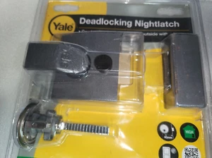 Yale Automatic Deadlocking Nightlatch Dark Metallic Finish/Brass P-85-DMG-SC-40 - Picture 1 of 4