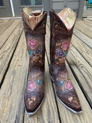 Old Gringo Pansy Boots, Color: Brass, L2621-2, Size 8, New with Box! — 第 1/4 张图片