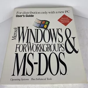 Microsoft Windows 3.11 Workgroups & MS-DOS 6.2 PC User's Guide - Guide Only - Picture 1 of 10