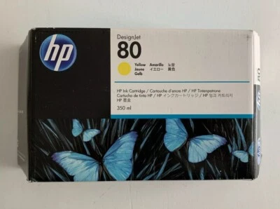 Original hp 80 gelb tintenpatronen hp C4848A hp designjet 1050 1055 OVP - Bild 1 von 2