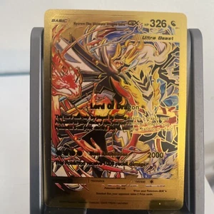 Pokémon Kyurem The Ultimate Dragon Lord GX Gold Foil Fan Art Card 2024 - Picture 1 of 4