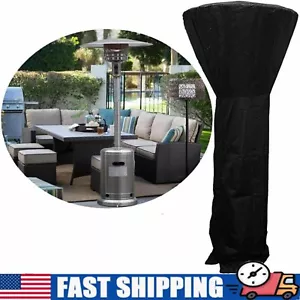 210D H Patio Heater Cover Waterproof Standup Round Tall Heater Cover with Zipper - Picture 1 of 16