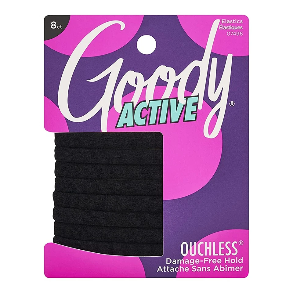 Goody Athletique Sweat Stretch Hair Elastics 8 Count