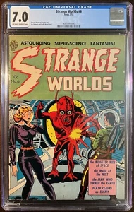 STRANGE WORLDS #6 - 7.0, OW-W - Avon - Orlando/Wood cover - Golden Age - Picture 1 of 2