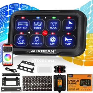 AUXBEAM RGB 8 Gang AR-820 Switch Panel bluetooth APP Control For Toyota Camry - Picture 1 of 12