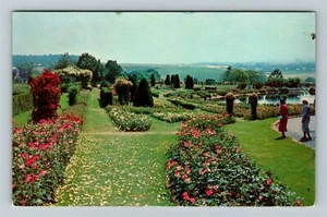 Hershey PA-Pennsylvania Hershey Rose Garden Fountains Flowers Vintage Postcard - Picture 1 of 2