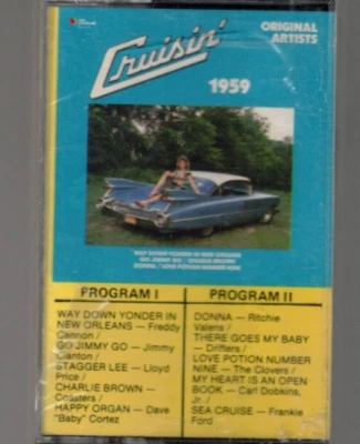 Cruisin' 1959 by Original Artists (Cassette, 1980, Ruby Records) FACTORY SEALED - Image 1 of 2